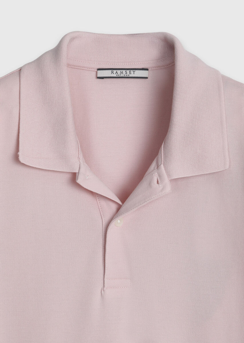Pembe Düz %100 Pamuk T-Shirt - 7