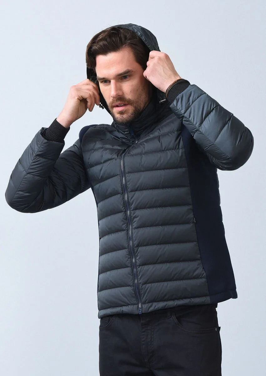 Petrol Blue Weaving Coat - 4