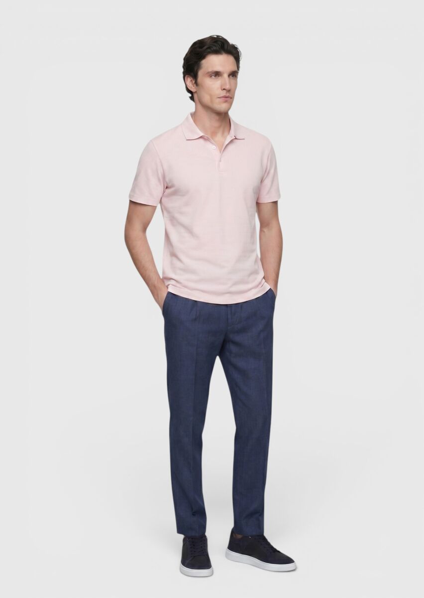 Pink Plain 100% Cotton T-Shirt - 2