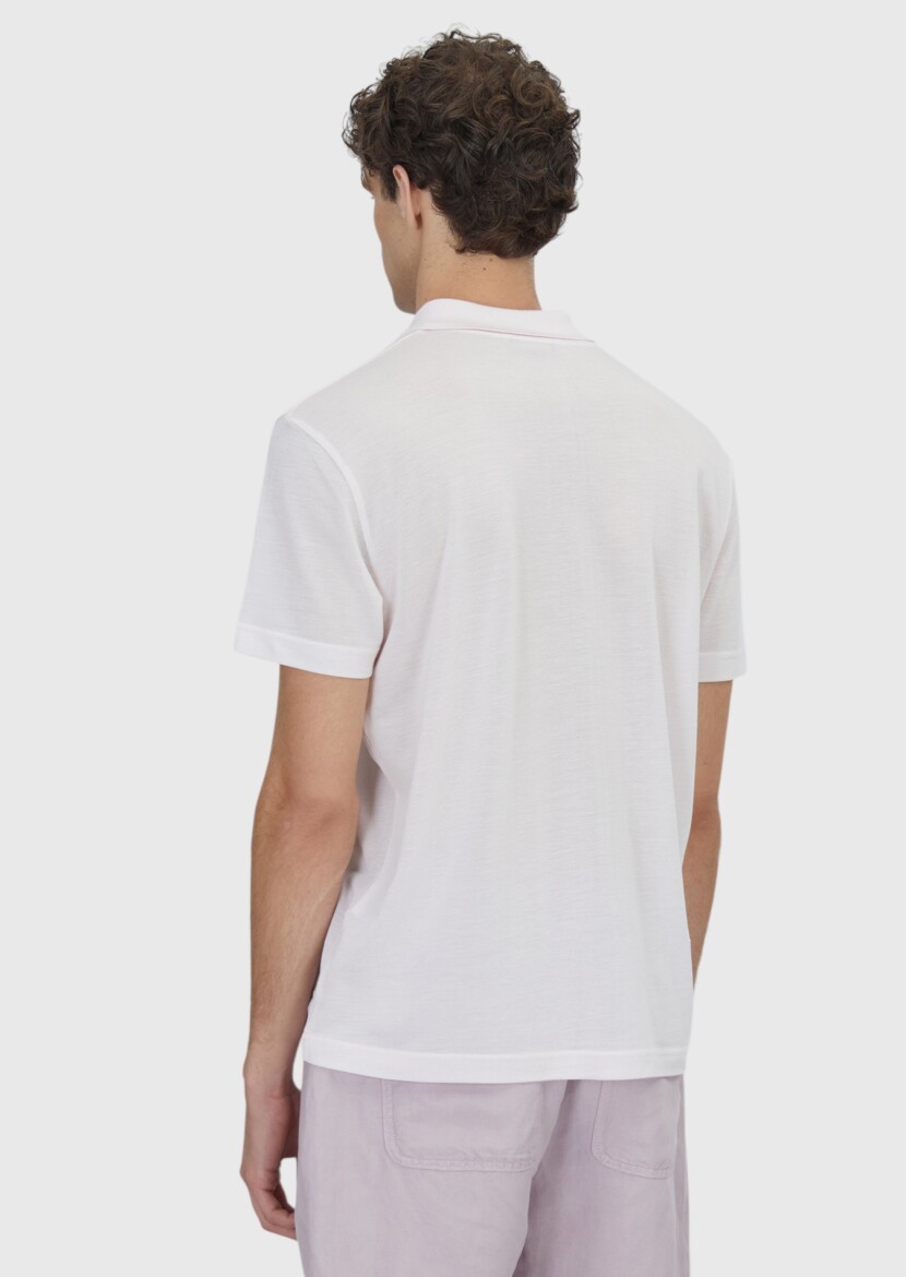 Pink Plain Cotton Blended T-Shirt - 5