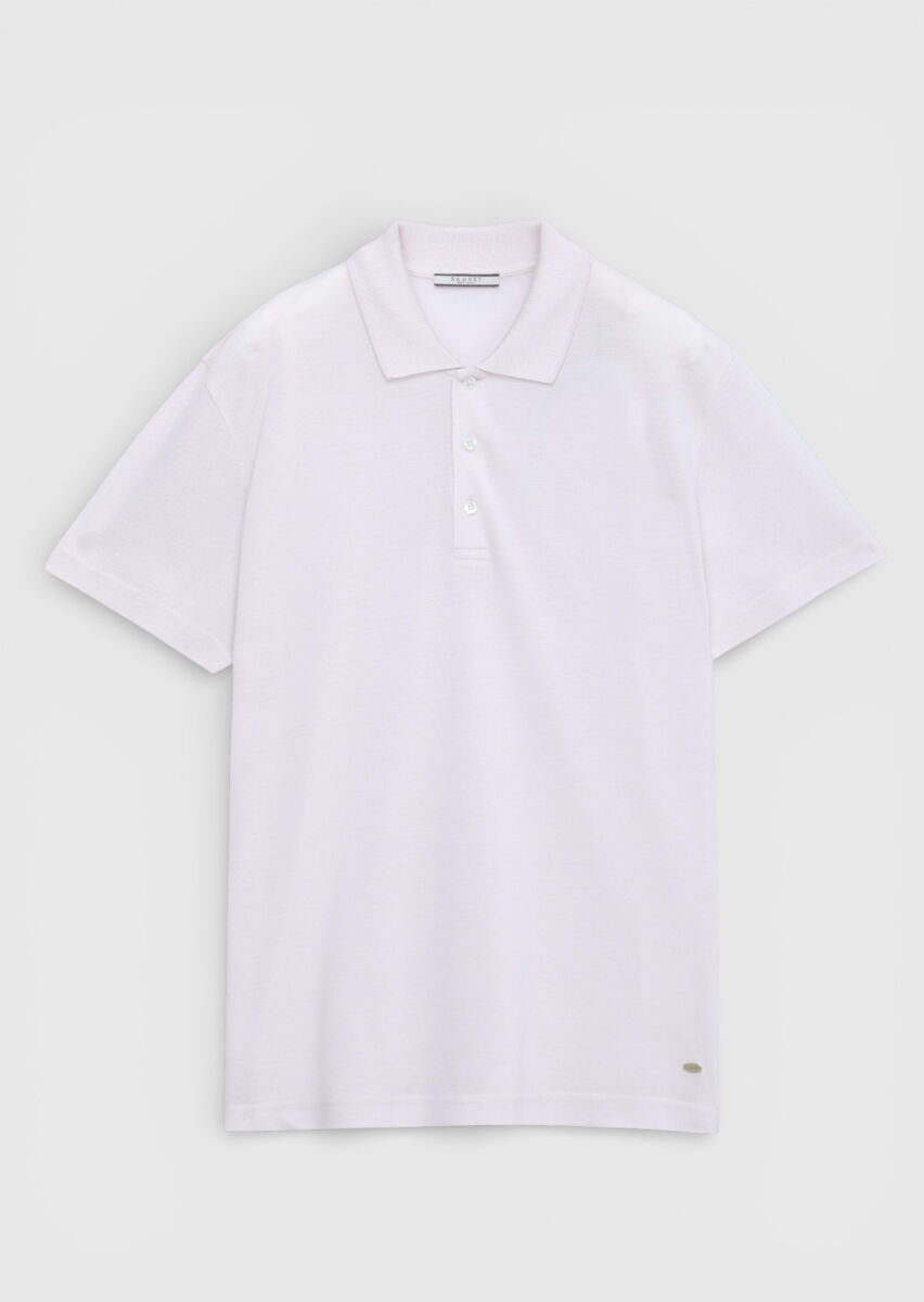 Pink Plain Cotton Blended T-Shirt - 6