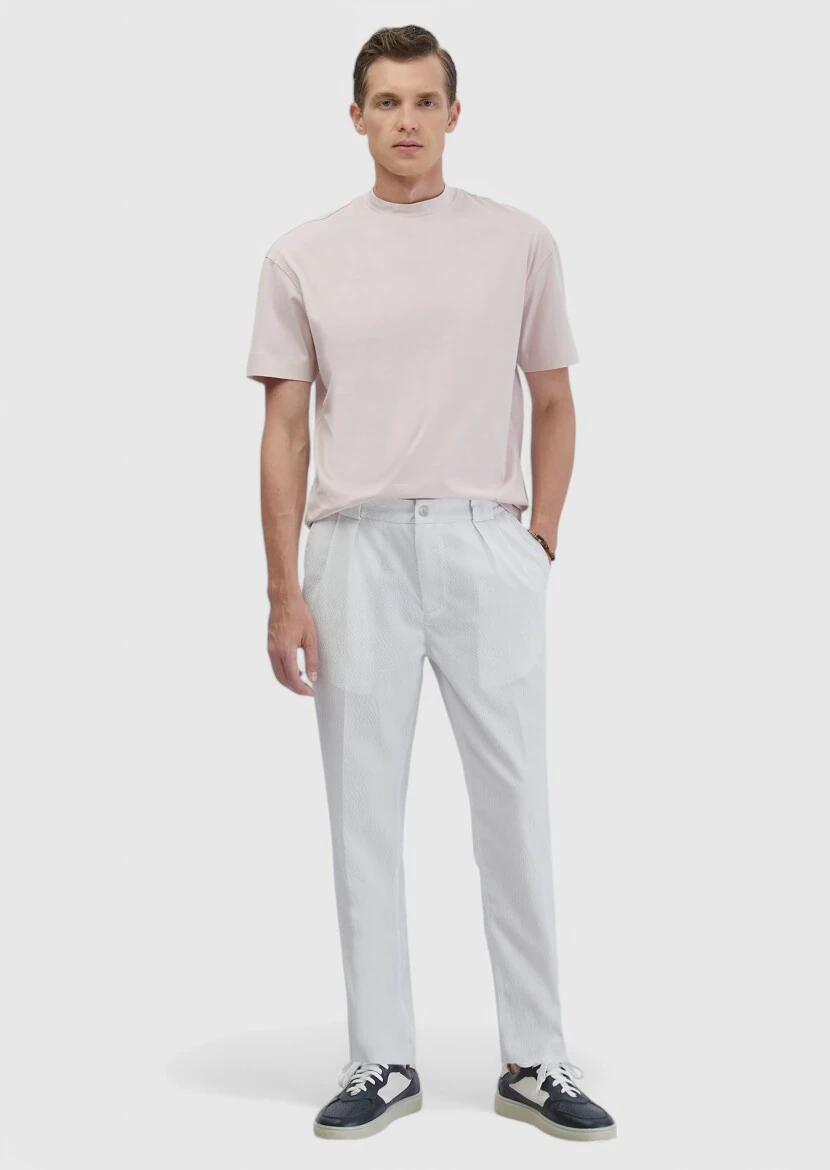Pink Plain Crew Neck 100% Cotton T-Shirt 