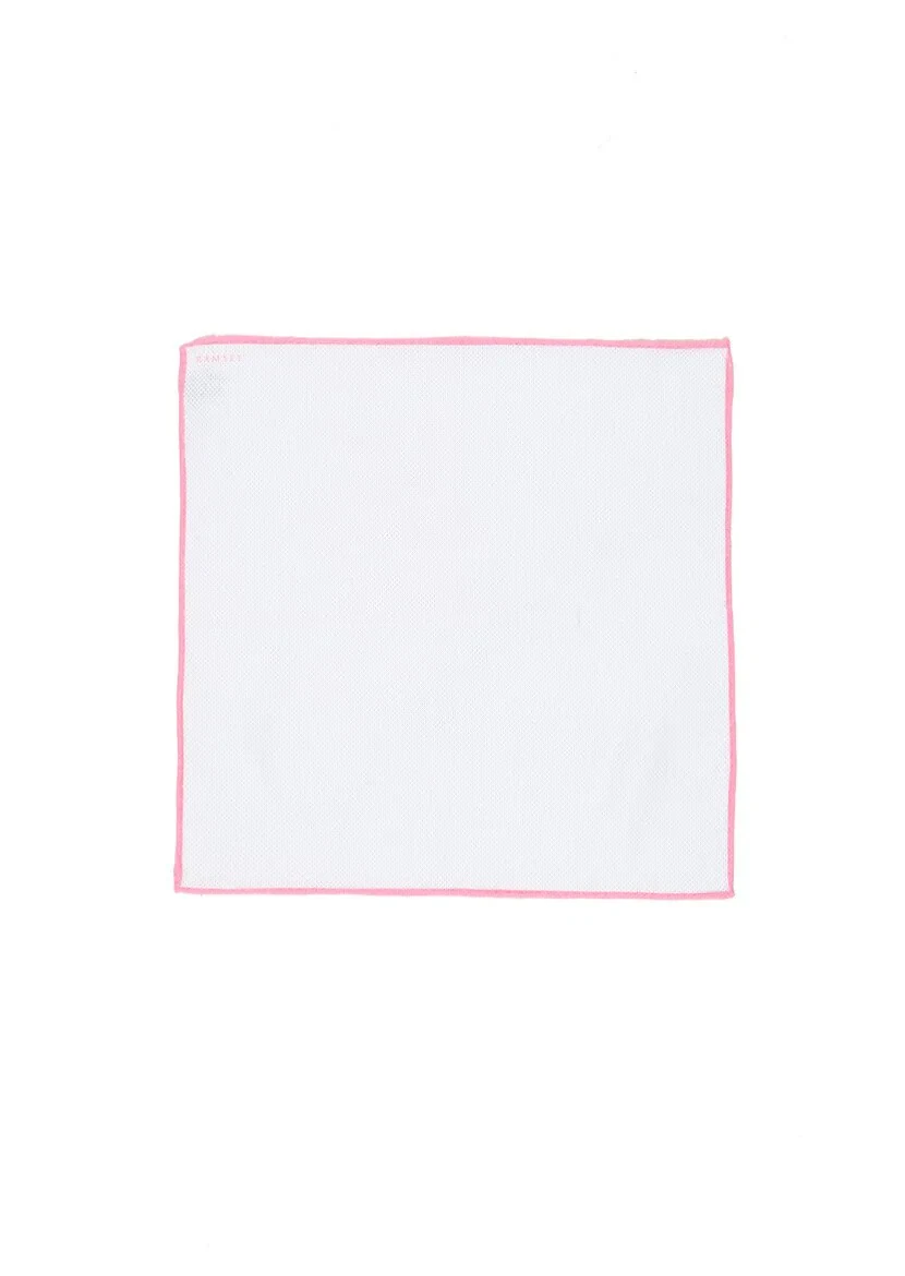 Purple %100 Keten Handkerchief 