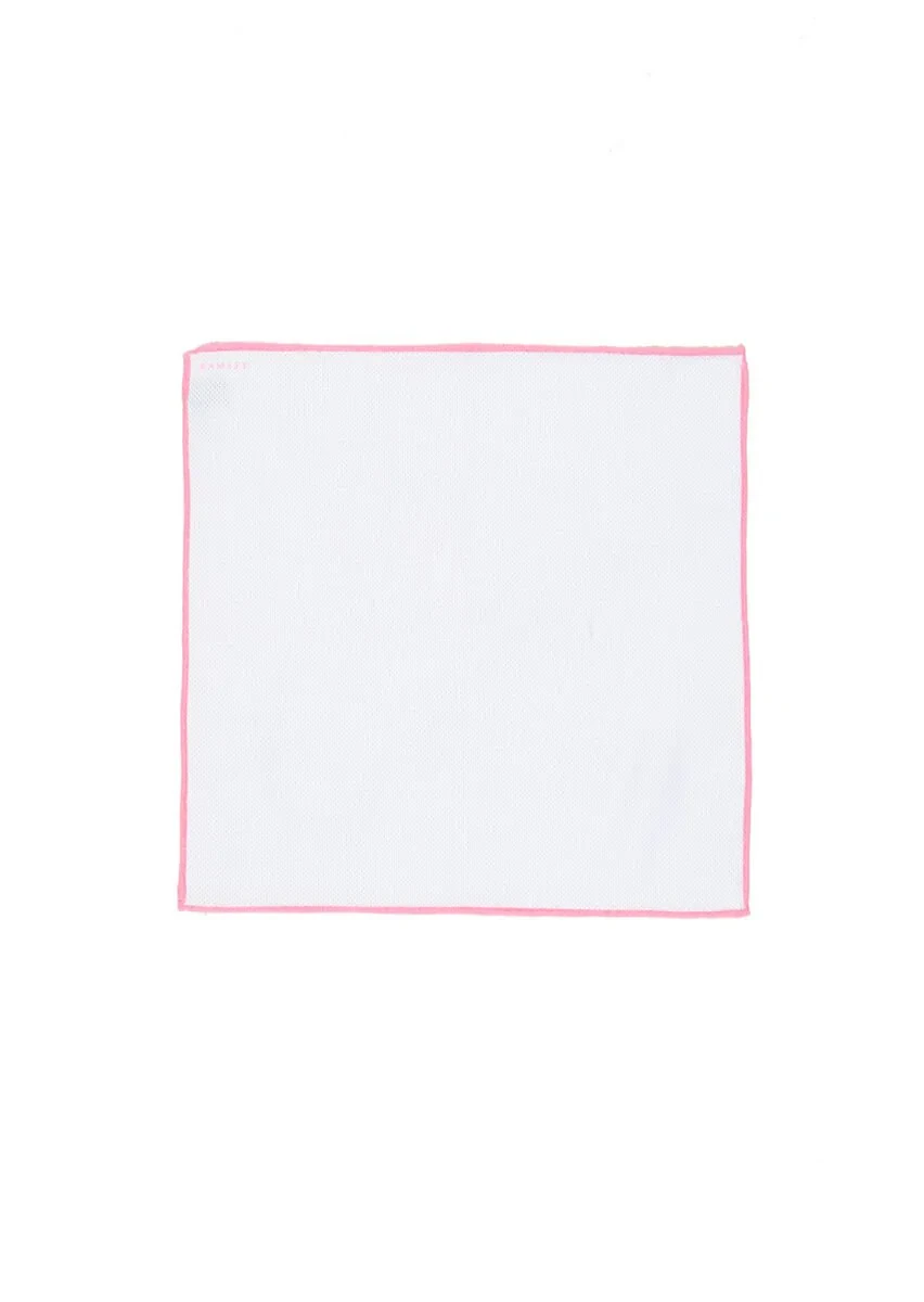 Purple %100 Keten Handkerchief - 1