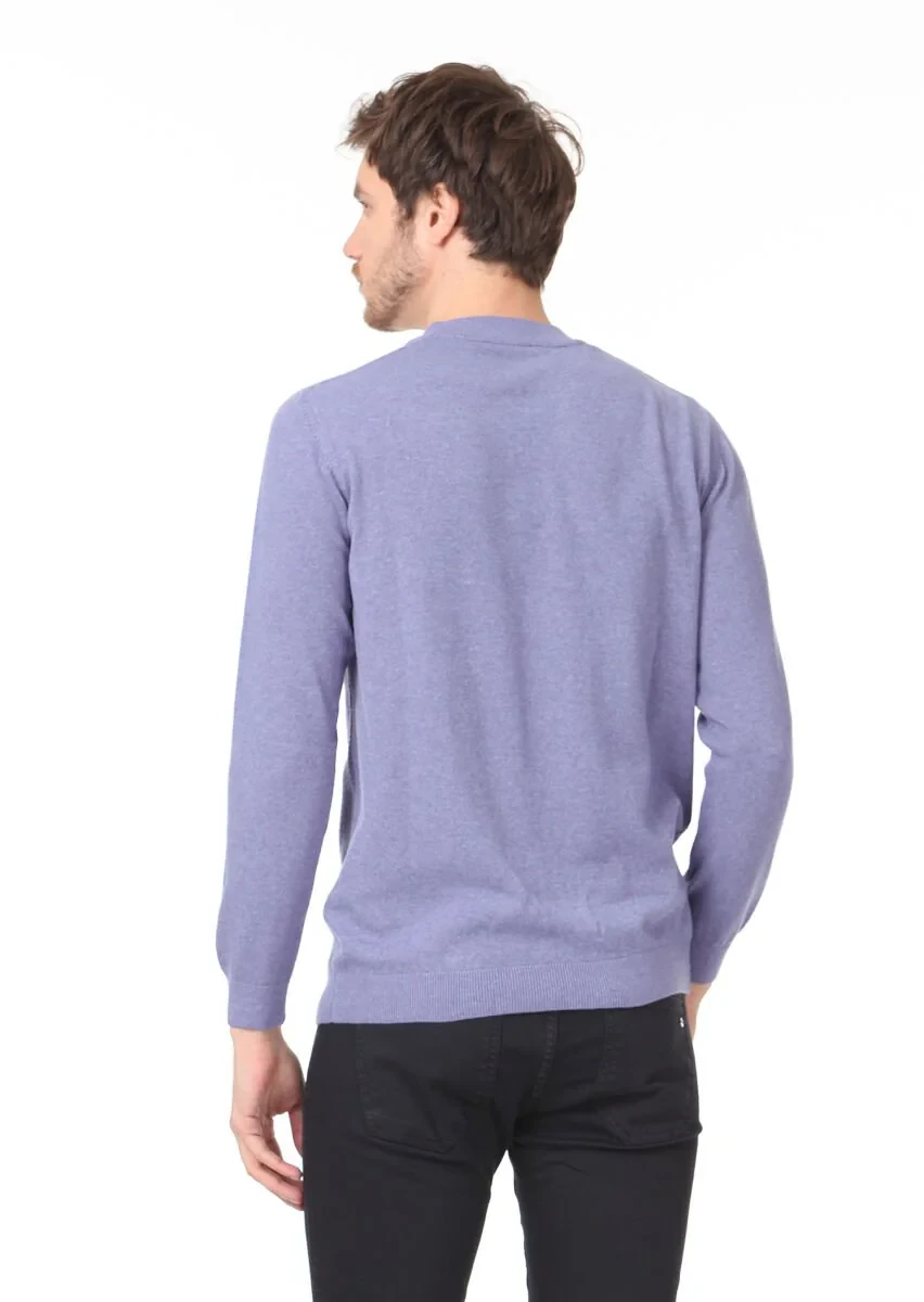 Purple Knitwear Sweatshirt - 4