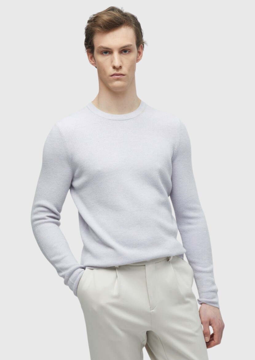 Purple Knitwear Sweatshirt - RAMSEY