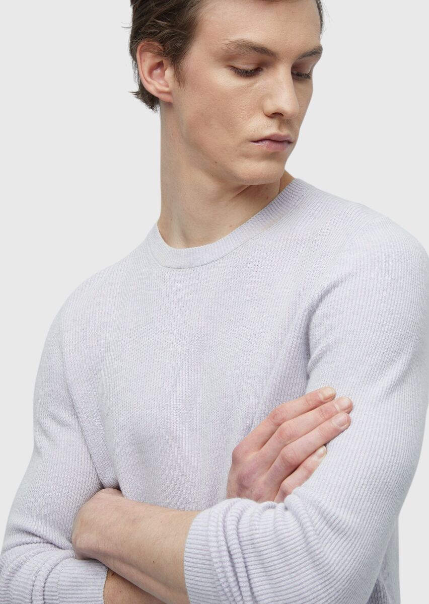 Purple Knitwear Sweatshirt - 5