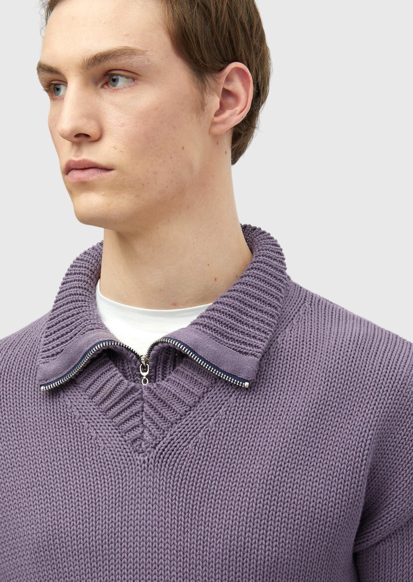 Purple Knitwear Sweatshirt - 4