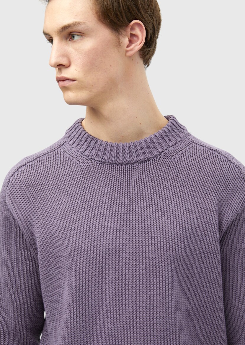 Purple Knitwear Sweatshirt - 5