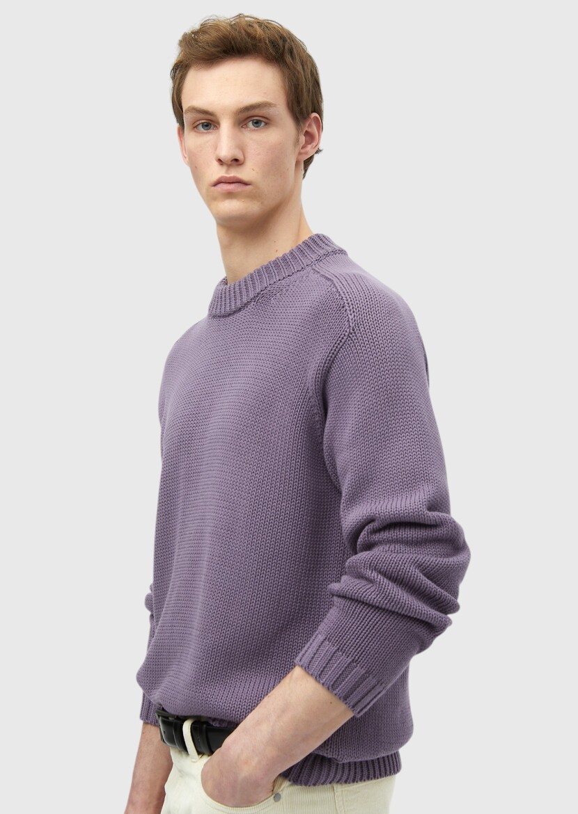 Purple Knitwear Sweatshirt - 6