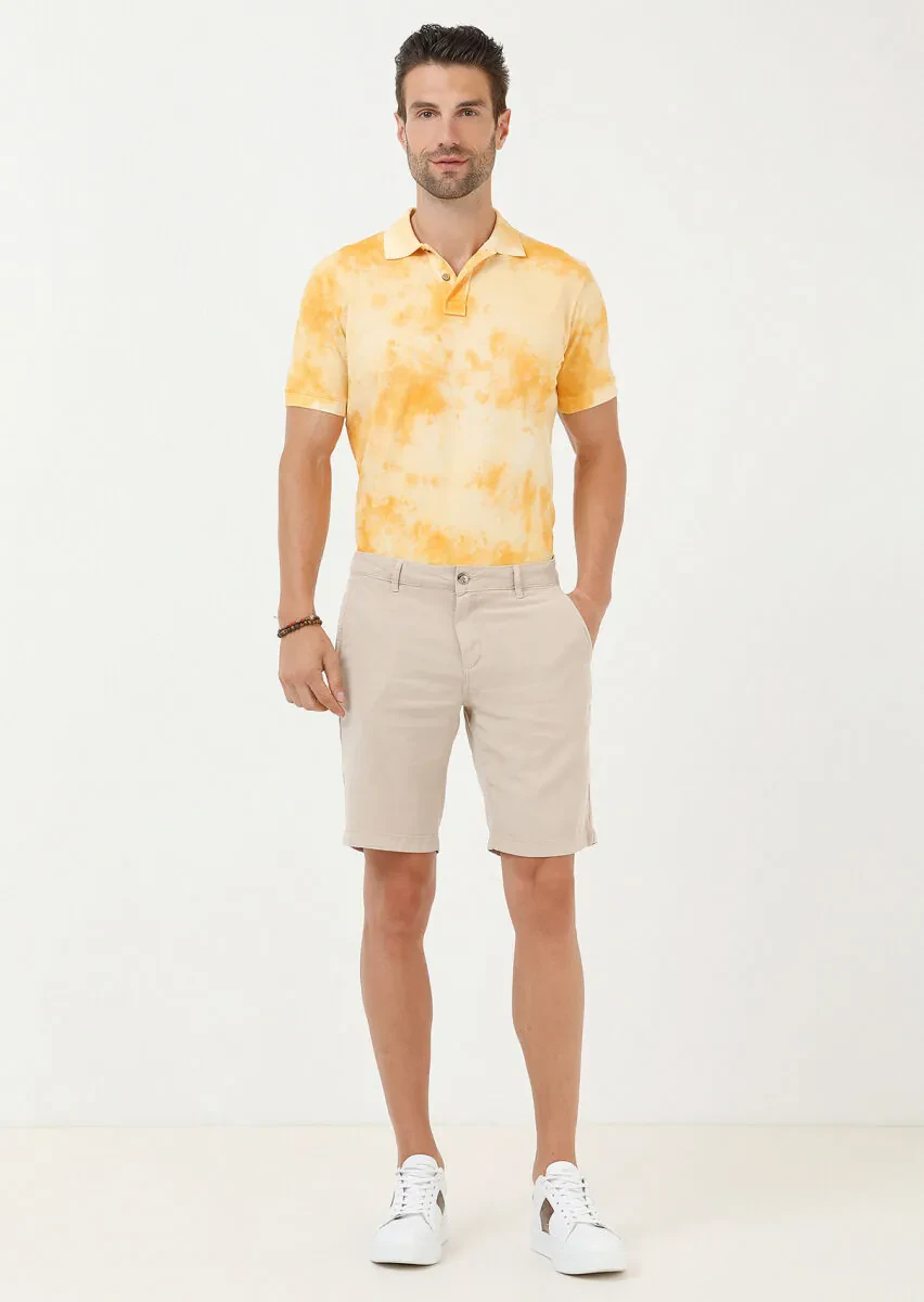 Renkli Düz Polo Yaka %100 Pamuk T-Shirt - 2