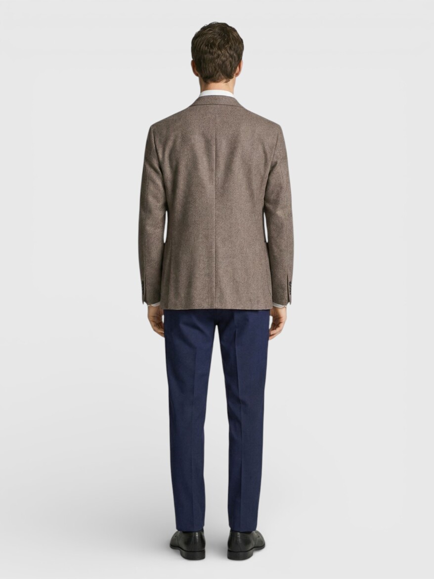 Renkli Zeroweight Slim Fit Yün Karışımlı Ceket - 4