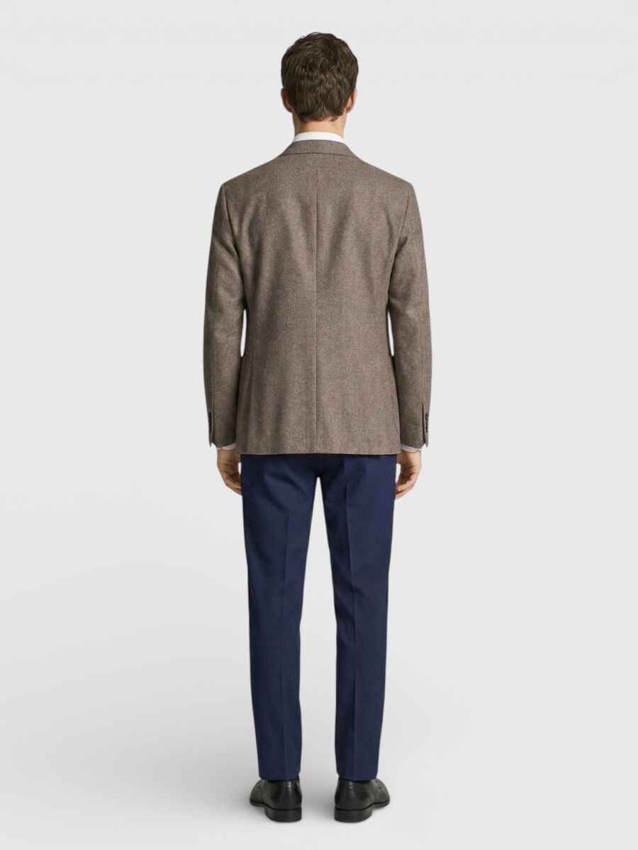 Renkli Zeroweight Slim Fit Yün Karışımlı Ceket - 4