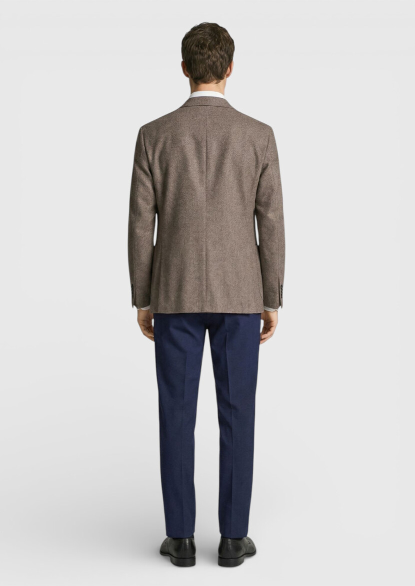 Renkli Zeroweight Slim Fit Yün Karışımlı Ceket - 4