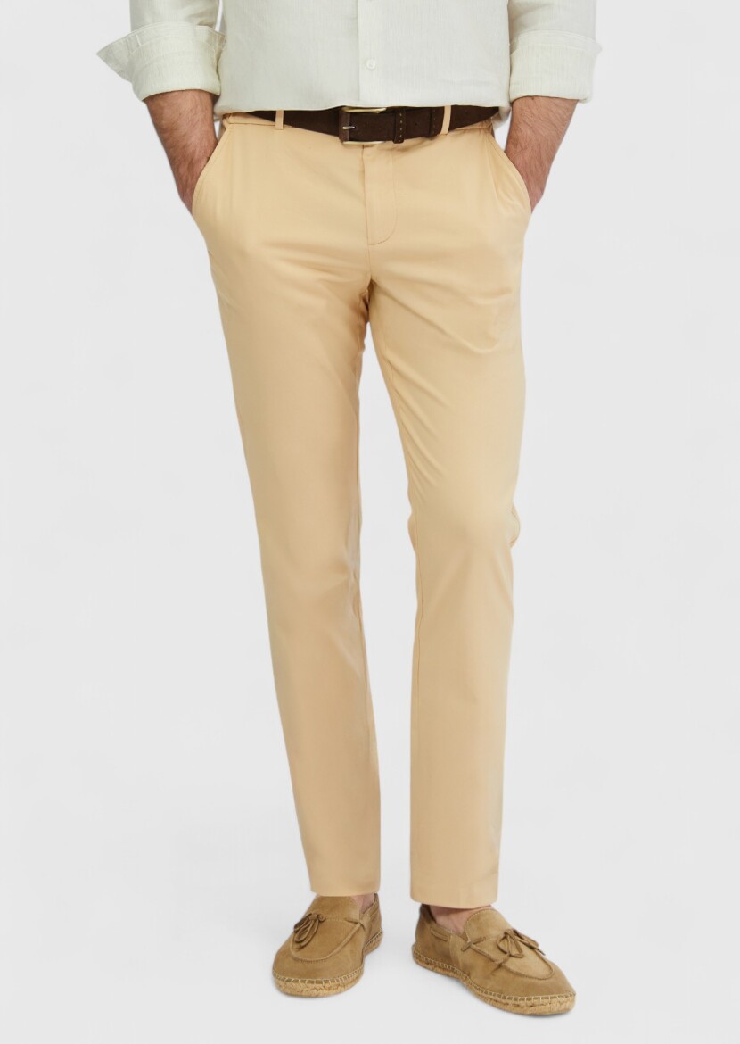 Saffron Weaving Jogging Fit Casual Cotton Blended Trousers - RAMSEY