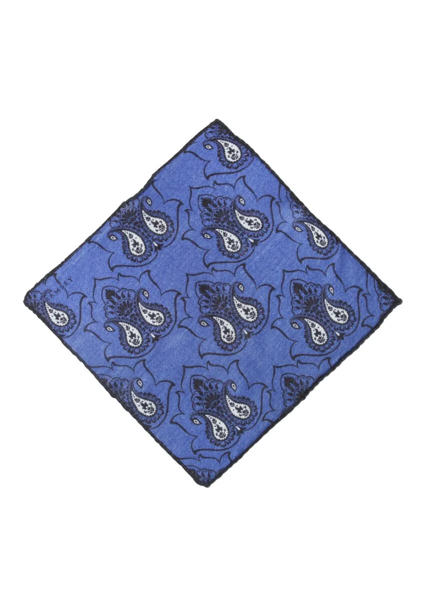 Saks %100 Yün Handkerchief - 1