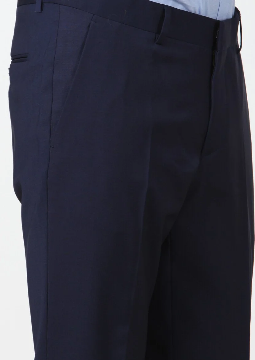Saks Düz Kumaş Fashion Slim Fit Klasik Yün Karışımlı Pantolon - 3