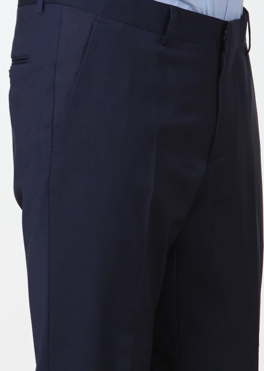 Saks Düz Kumaş Fashion Slim Fit Klasik Yün Karışımlı Pantolon - 3