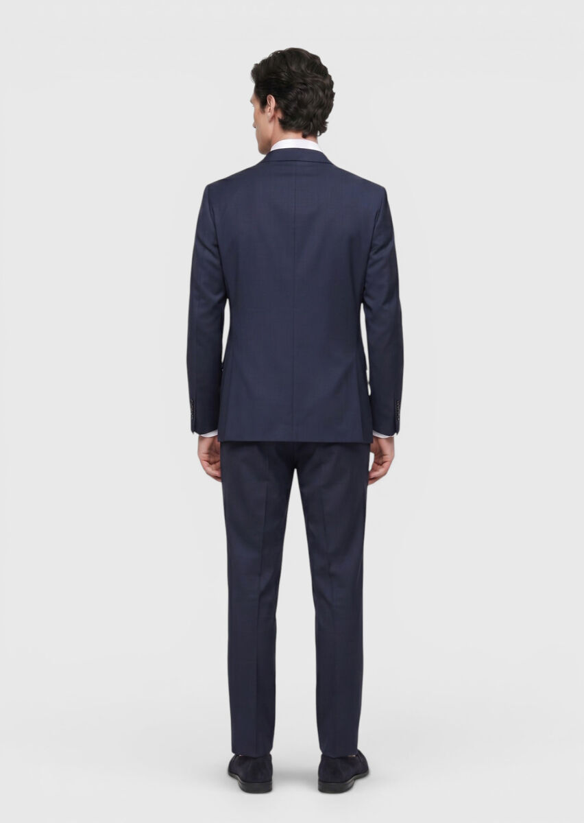 Saks Düz Regular Fit %100 Yün Takım Elbise - 5
