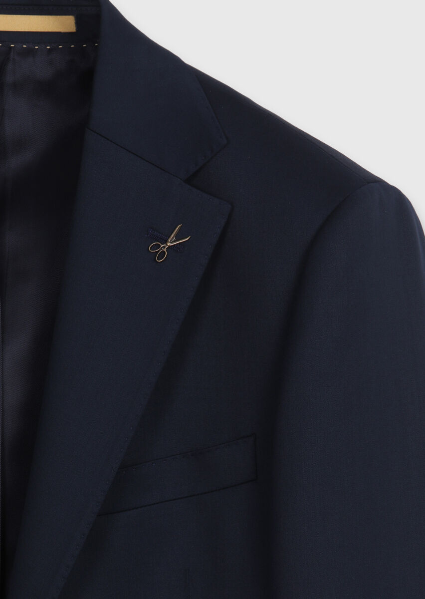 Saks Düz Regular Fit %100 Yün Takım Elbise - 8