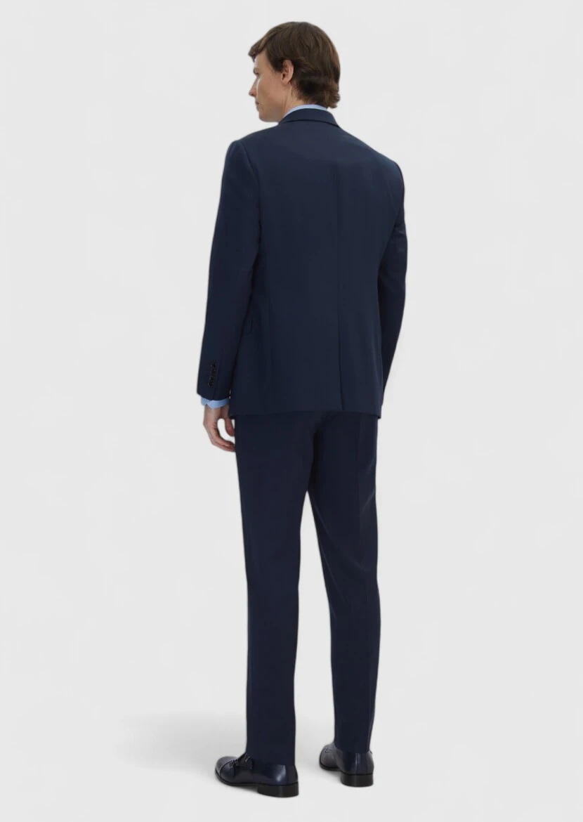 Saks Düz Regular Fit %100 Yün Takım Elbise - 7