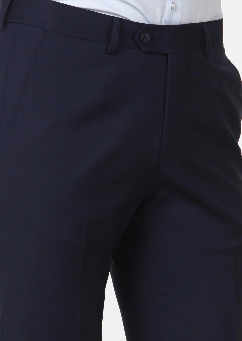 Saks Material Modern Fit Classical Wool Blended Trousers - 3