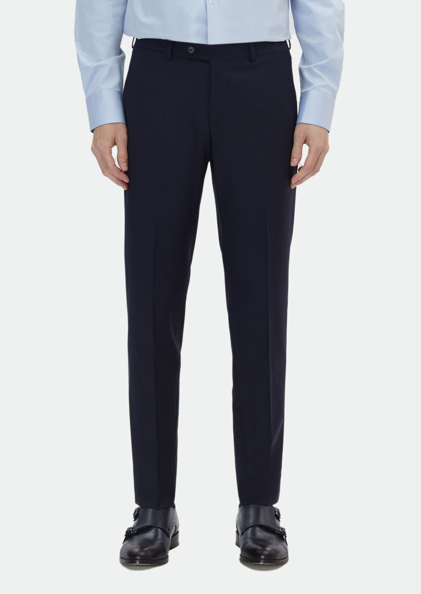 Saks Material Modern Fit Classical Wool Blended Trousers - 2