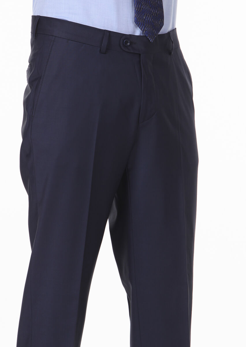 Saks Material Regular Fit Classical Wool Blended Trousers - 3