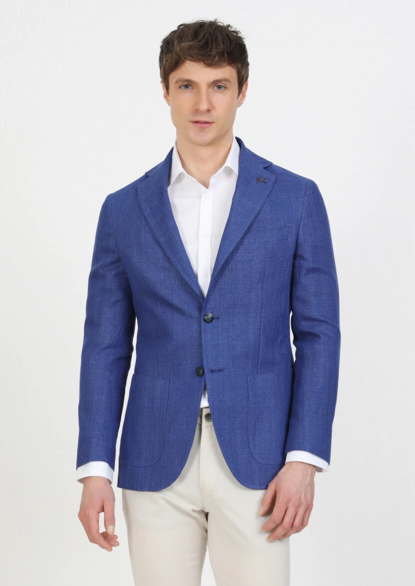 Saks Micro Comfort Fit Cotton Blended Jacket - 1