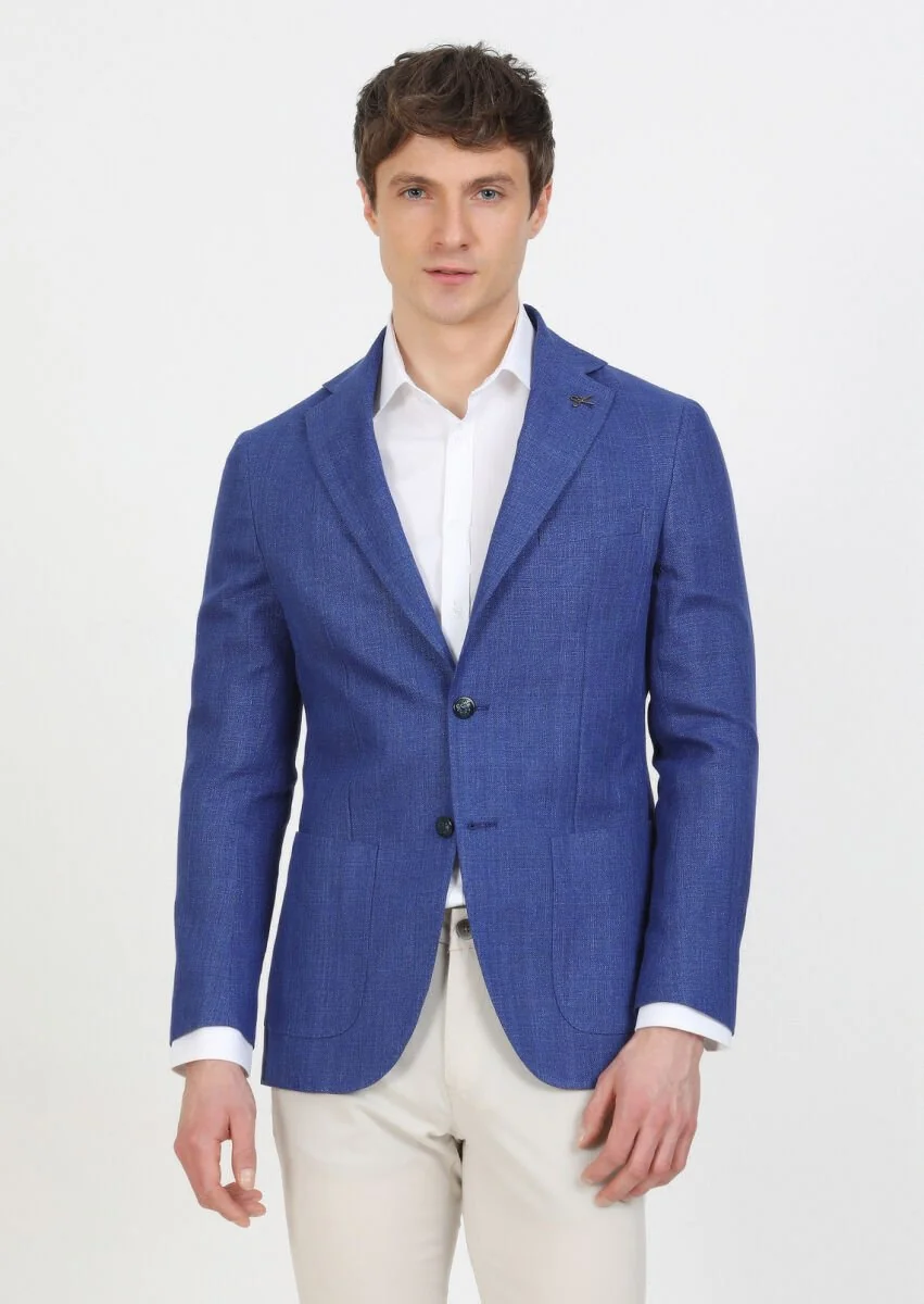 Saks Micro Comfort Fit Cotton Blended Jacket - 1