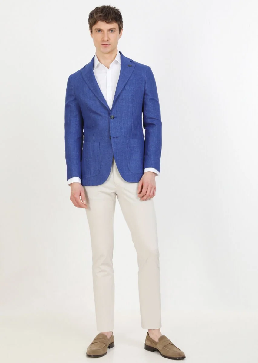 Saks Micro Comfort Fit Cotton Blended Jacket - 2