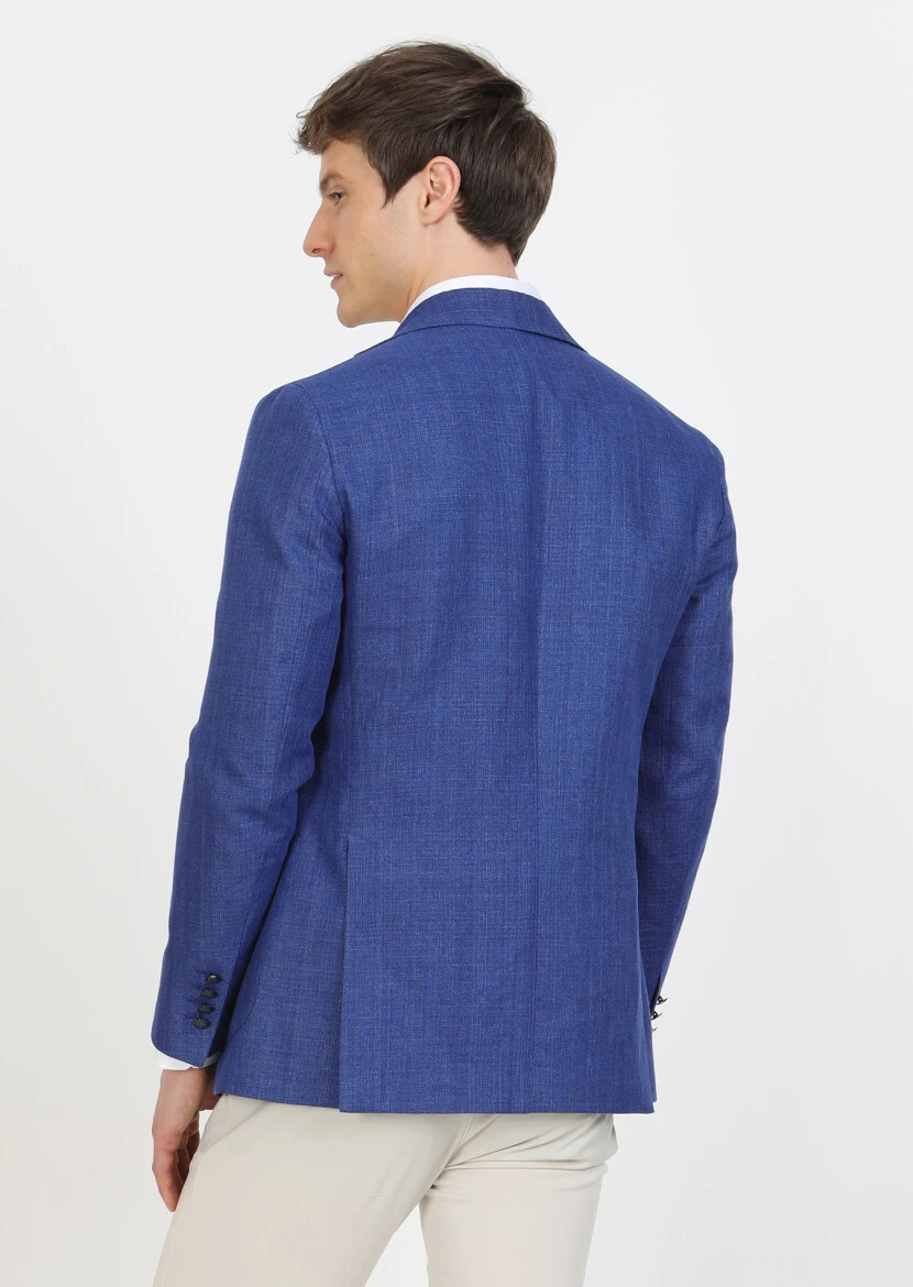 Saks Micro Comfort Fit Cotton Blended Jacket - 5
