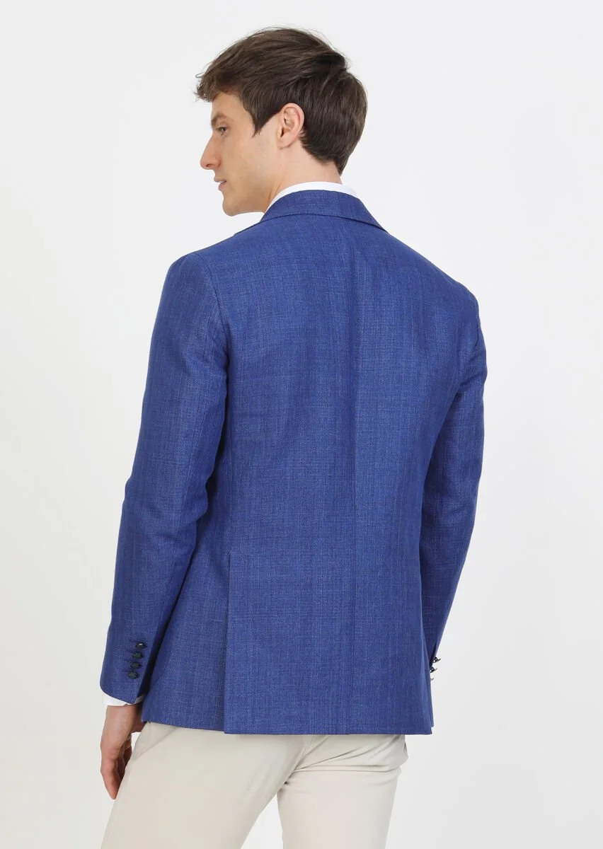 Saks Micro Comfort Fit Cotton Blended Jacket - 5