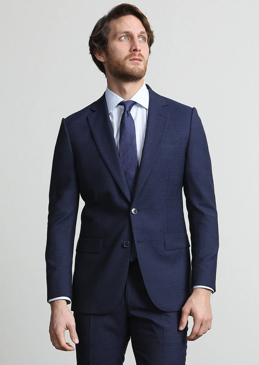 Saks Micro Thin&Taller Slim Fit 100% Wool Suit - 3