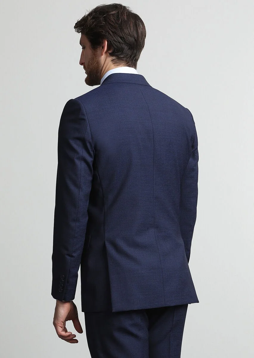 Saks Micro Thin&Taller Slim Fit 100% Wool Suit - 4