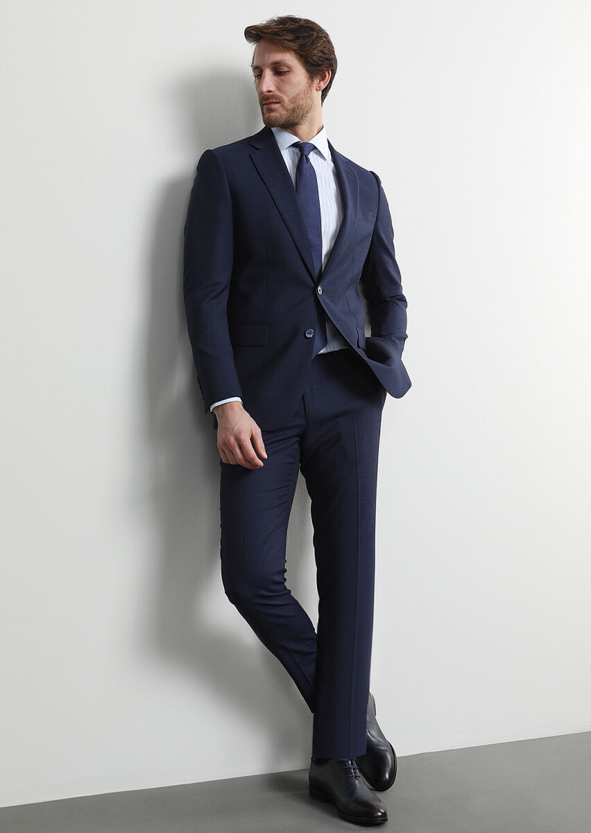 Saks Mikro Thin&taller Slim Fit %100 Yün Takım Elbise - 1