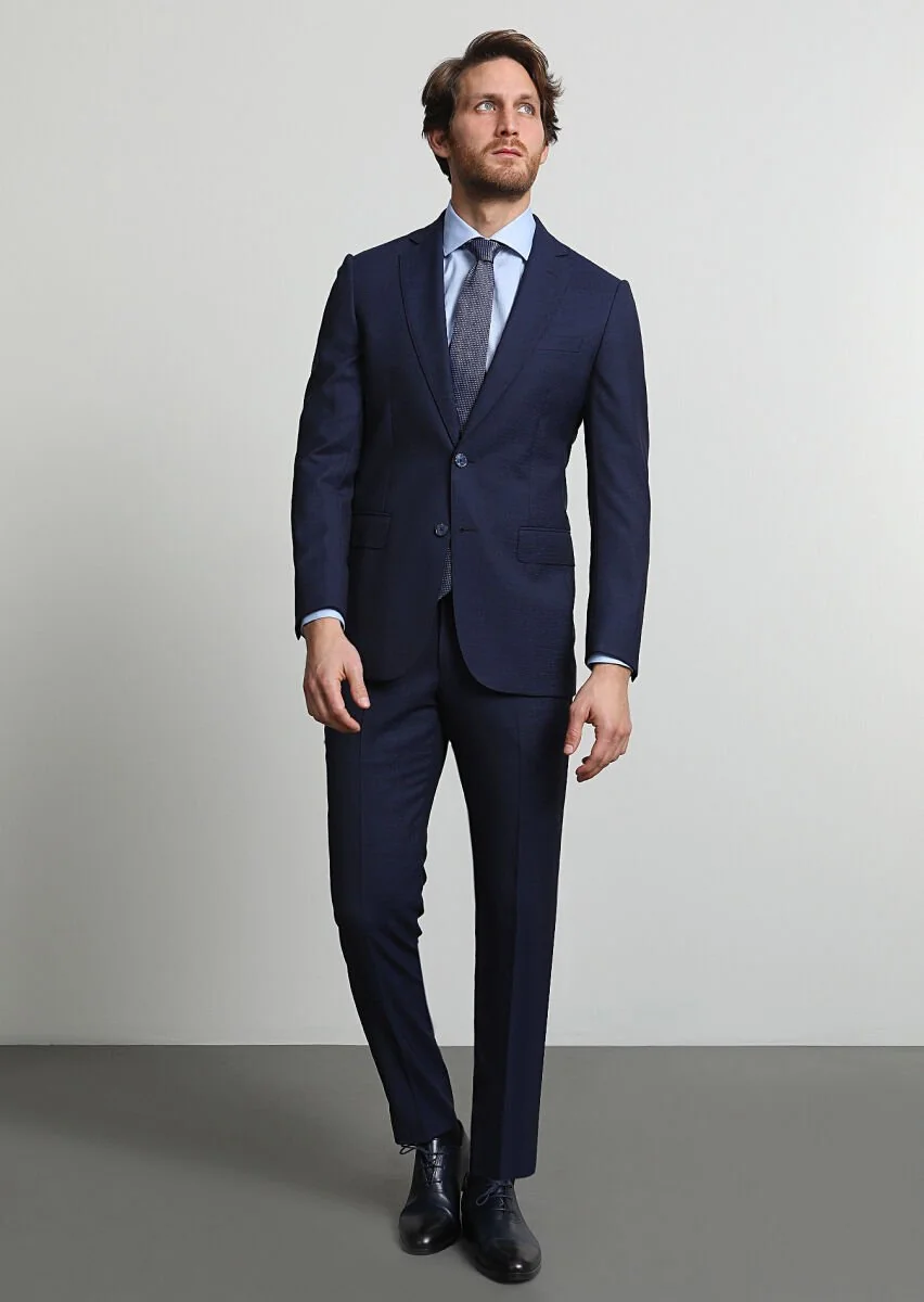 Saks Mikro Thin&taller Slim Fit %100 Yün Takım Elbise - 1