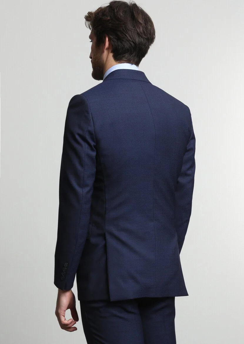 Saks Mikro Thin&taller Slim Fit %100 Yün Takım Elbise - 4