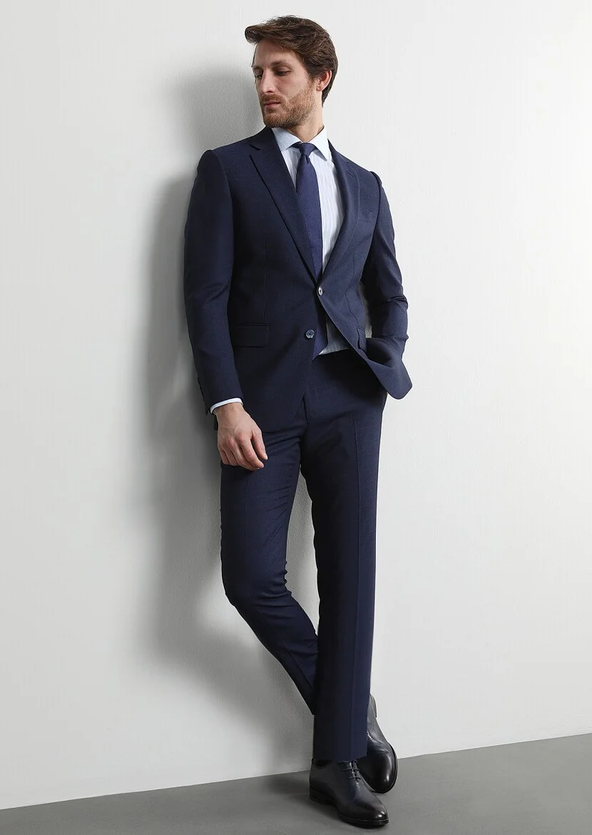 Saks Mikro Thin&taller Slim Fit %100 Yün Takım Elbise - 1