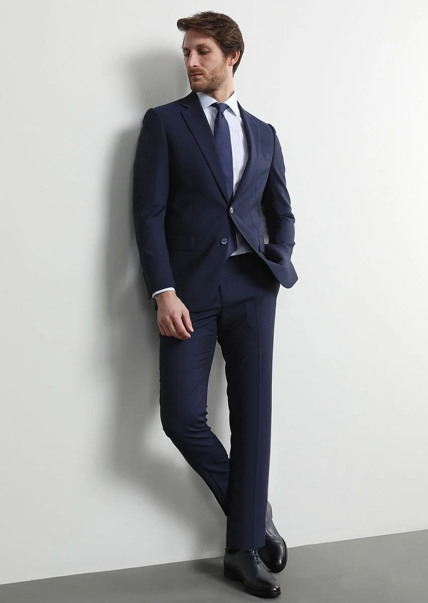 Saks Mikro Thin&taller Slim Fit %100 Yün Takım Elbise - 1