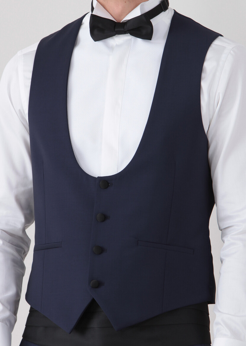 Saks Plain Classical Waistcoat - 3