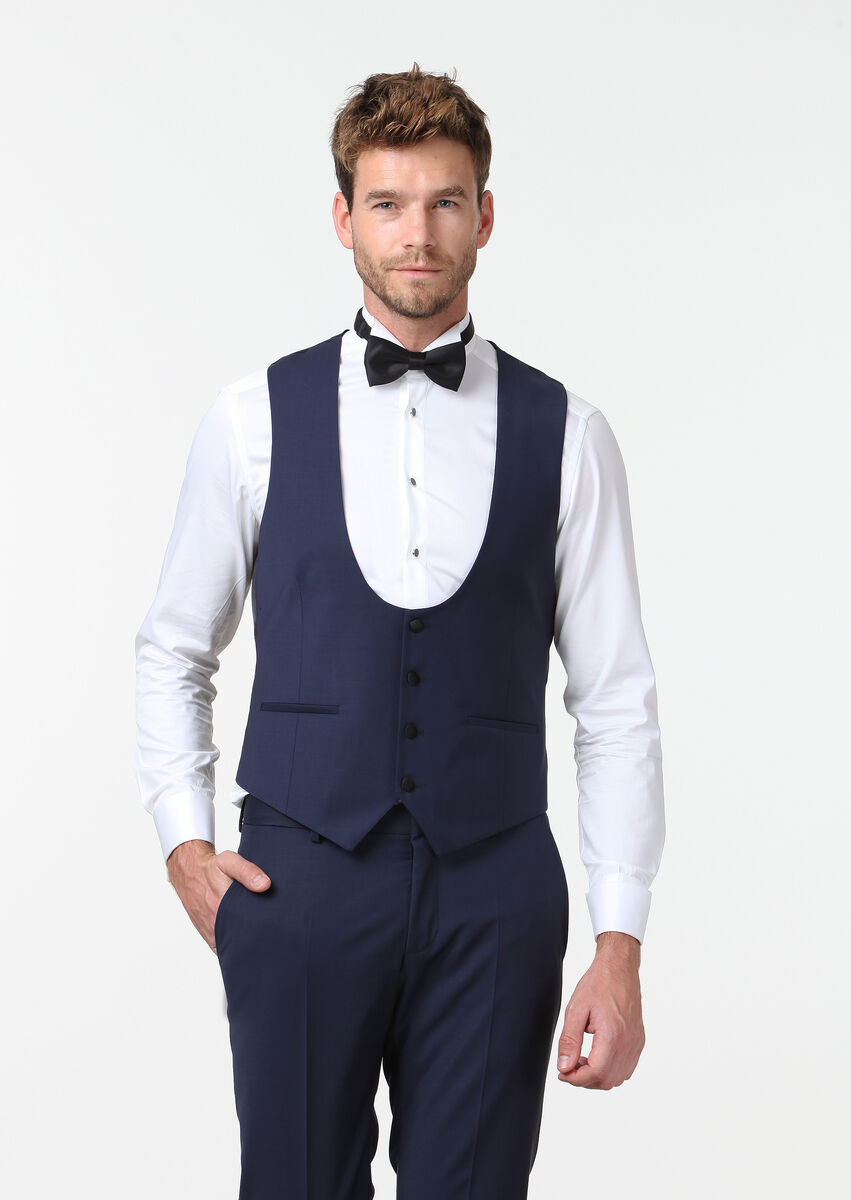 Saks Plain Classical Waistcoat - 1