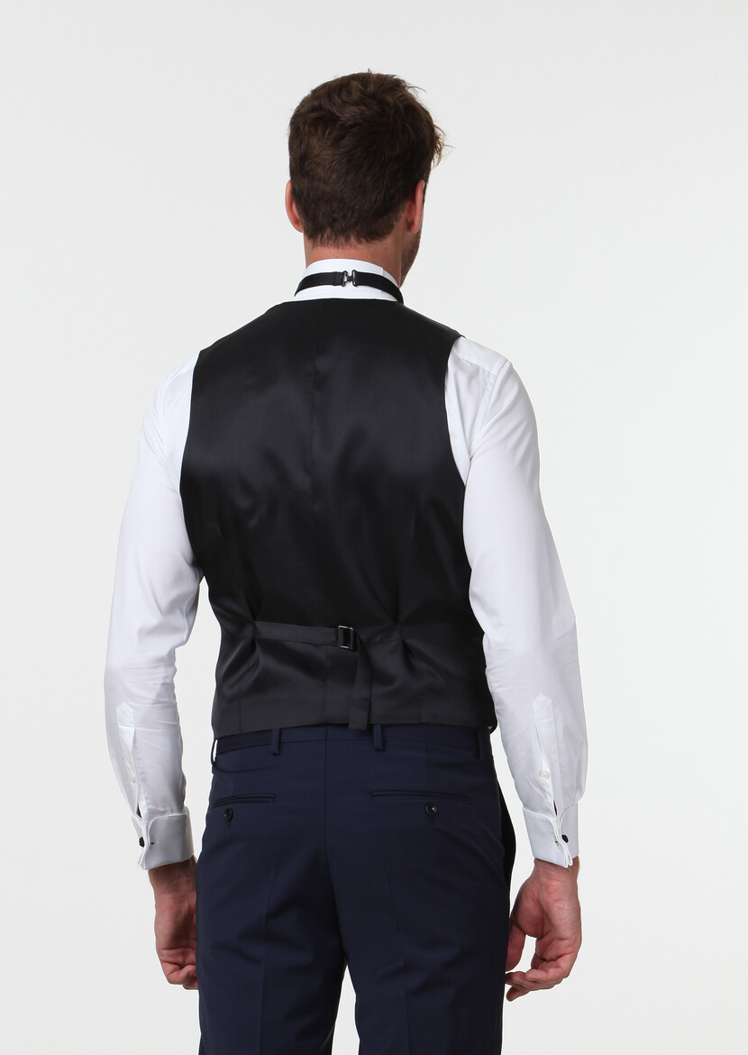 Saks Plain Classical Waistcoat - 4