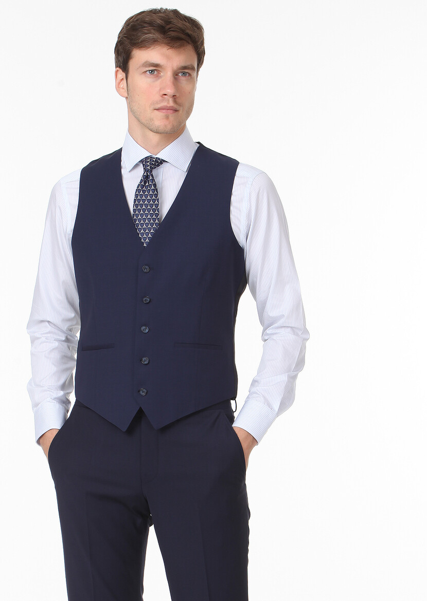 Saks Plain Classical Waistcoat - 3