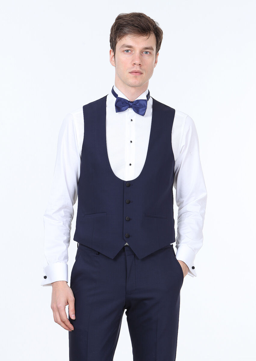 Saks Plain Classical Waistcoat - 1