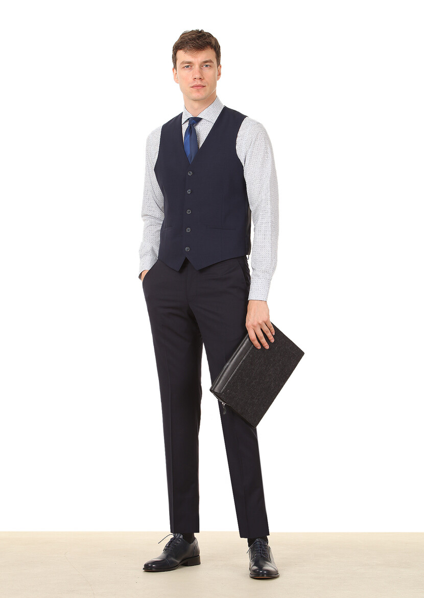 Saks Plain Classical Waistcoat - 3