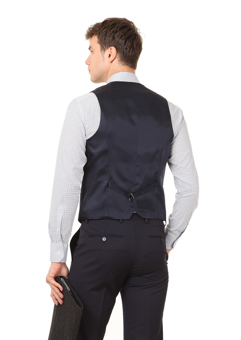 Saks Plain Classical Waistcoat - 4