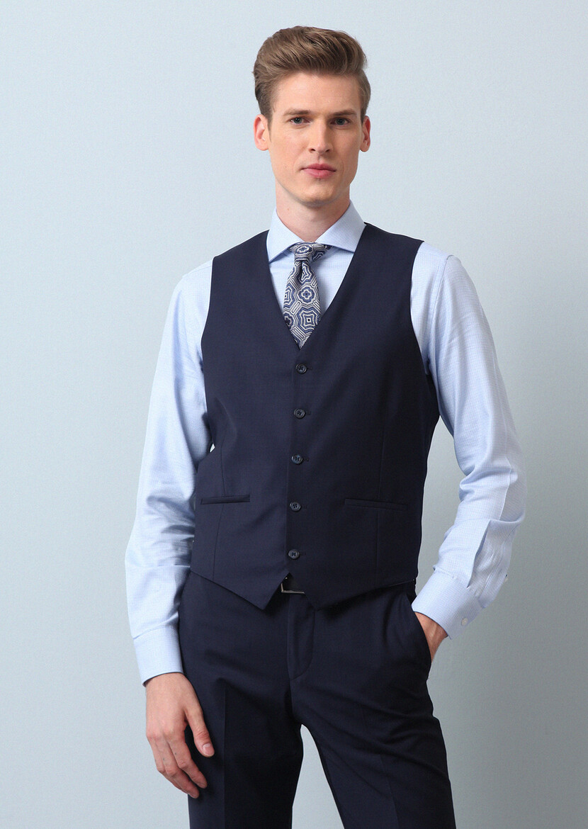 Saks Plain Classical Waistcoat - 1