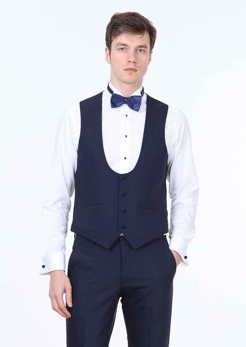 Saks Plain Classical Waistcoat - 2