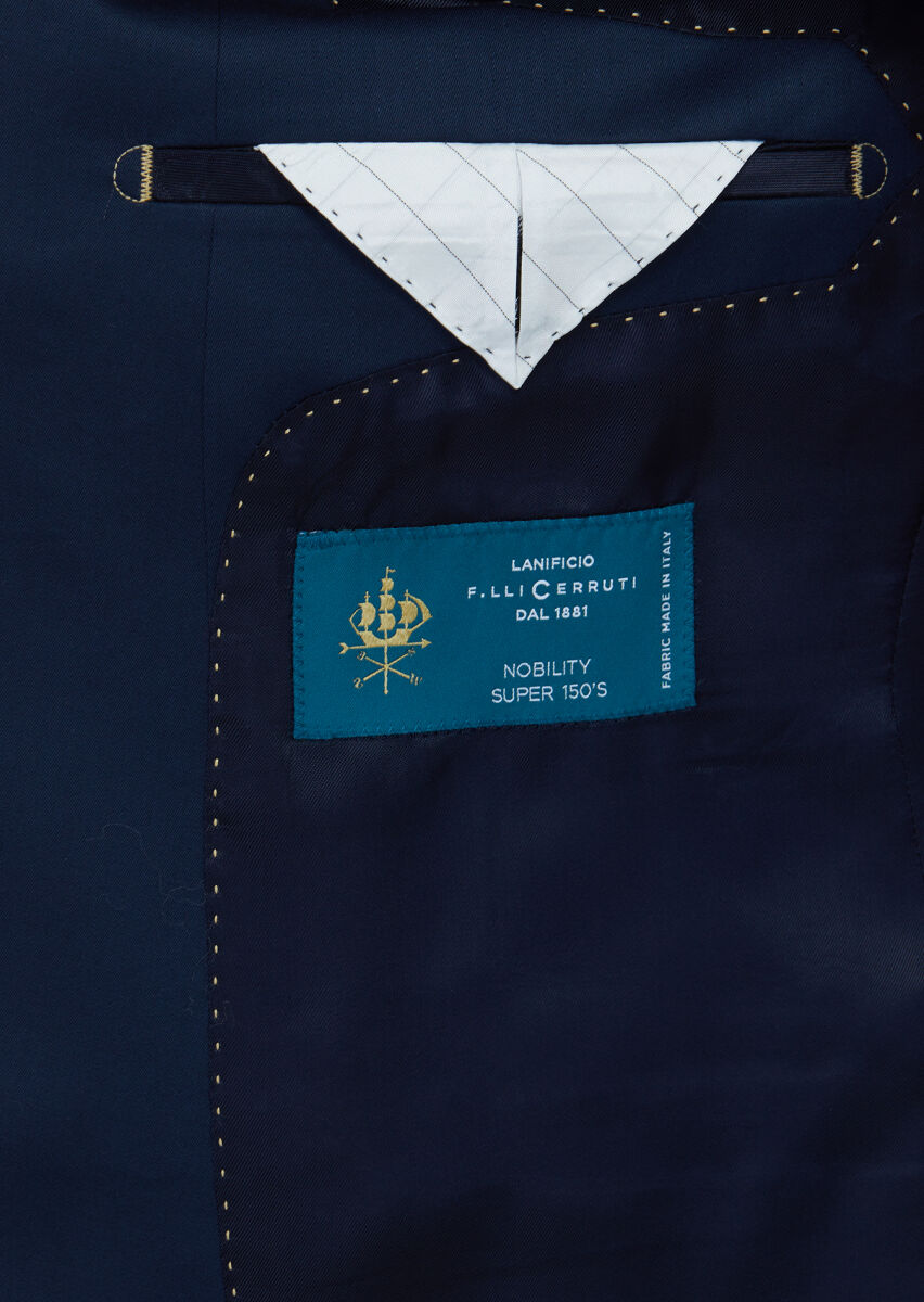 Saks Plain Regular Fit 100% Wool Suit - 5